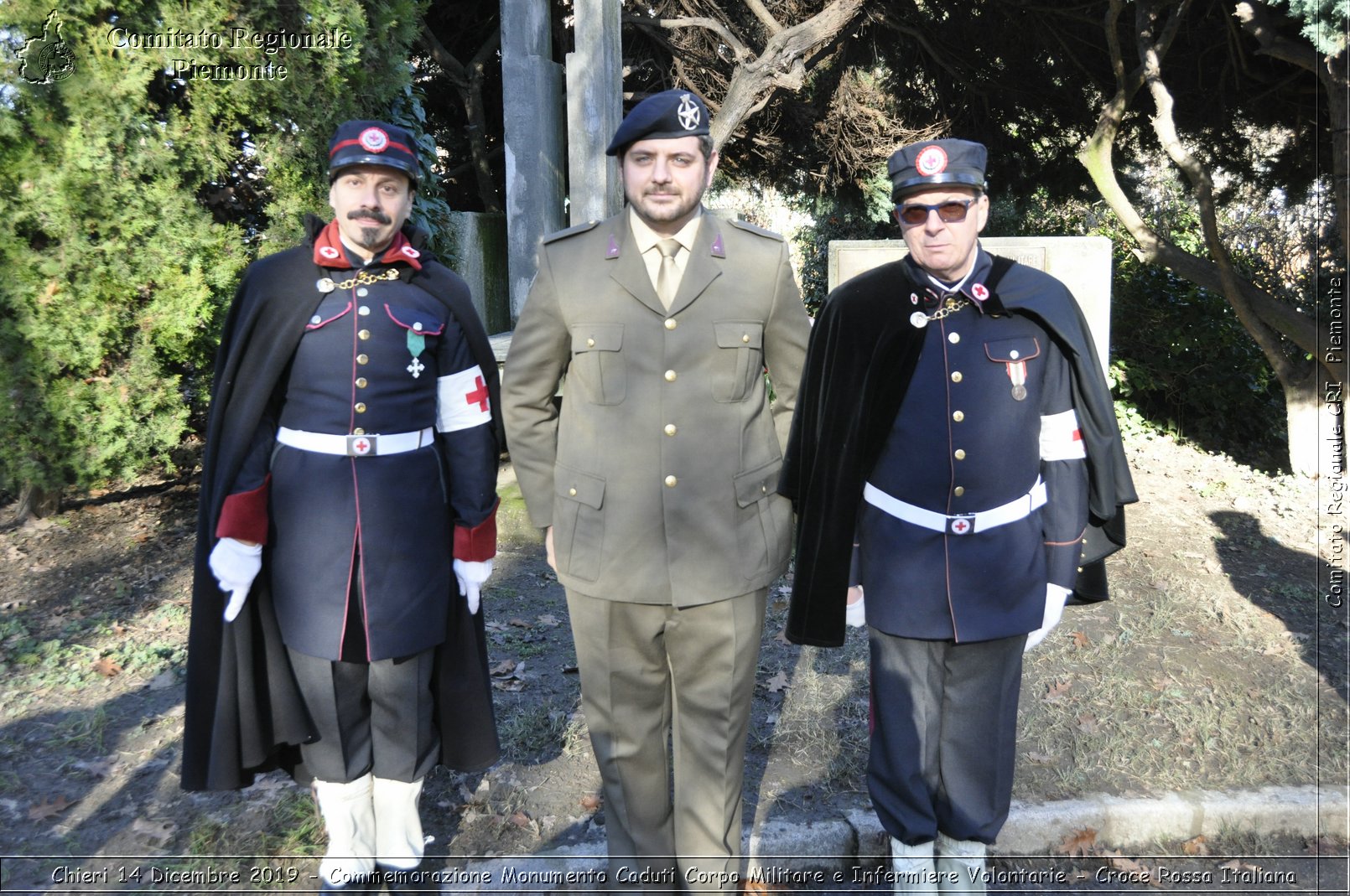 Chieri 14 Dicembre 2019 - Commemorazione Monumento Caduti Corpo Militare e Infermiere Volontarie - Croce Rossa Italiana