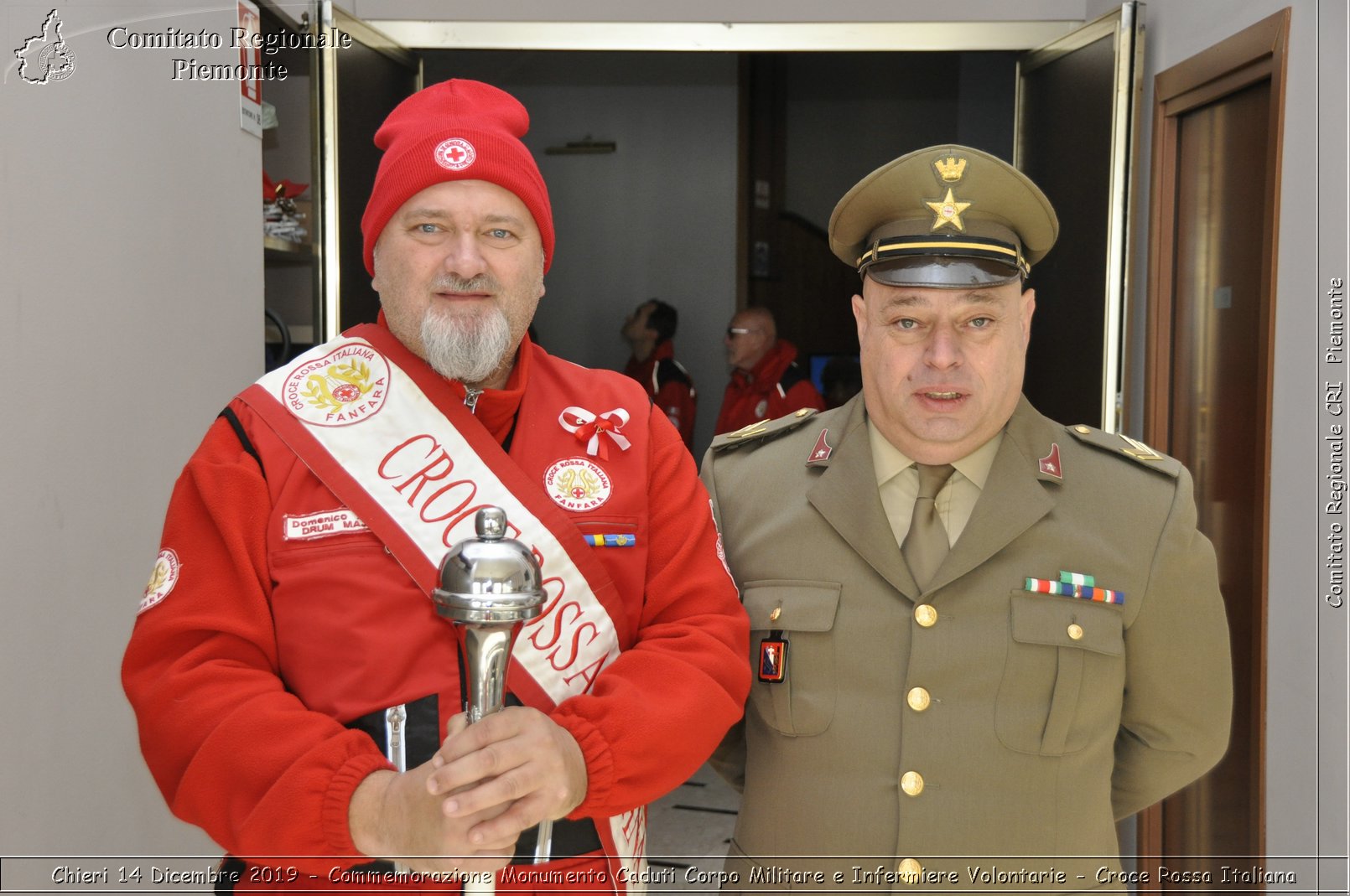 Chieri 14 Dicembre 2019 - Commemorazione Monumento Caduti Corpo Militare e Infermiere Volontarie - Croce Rossa Italiana