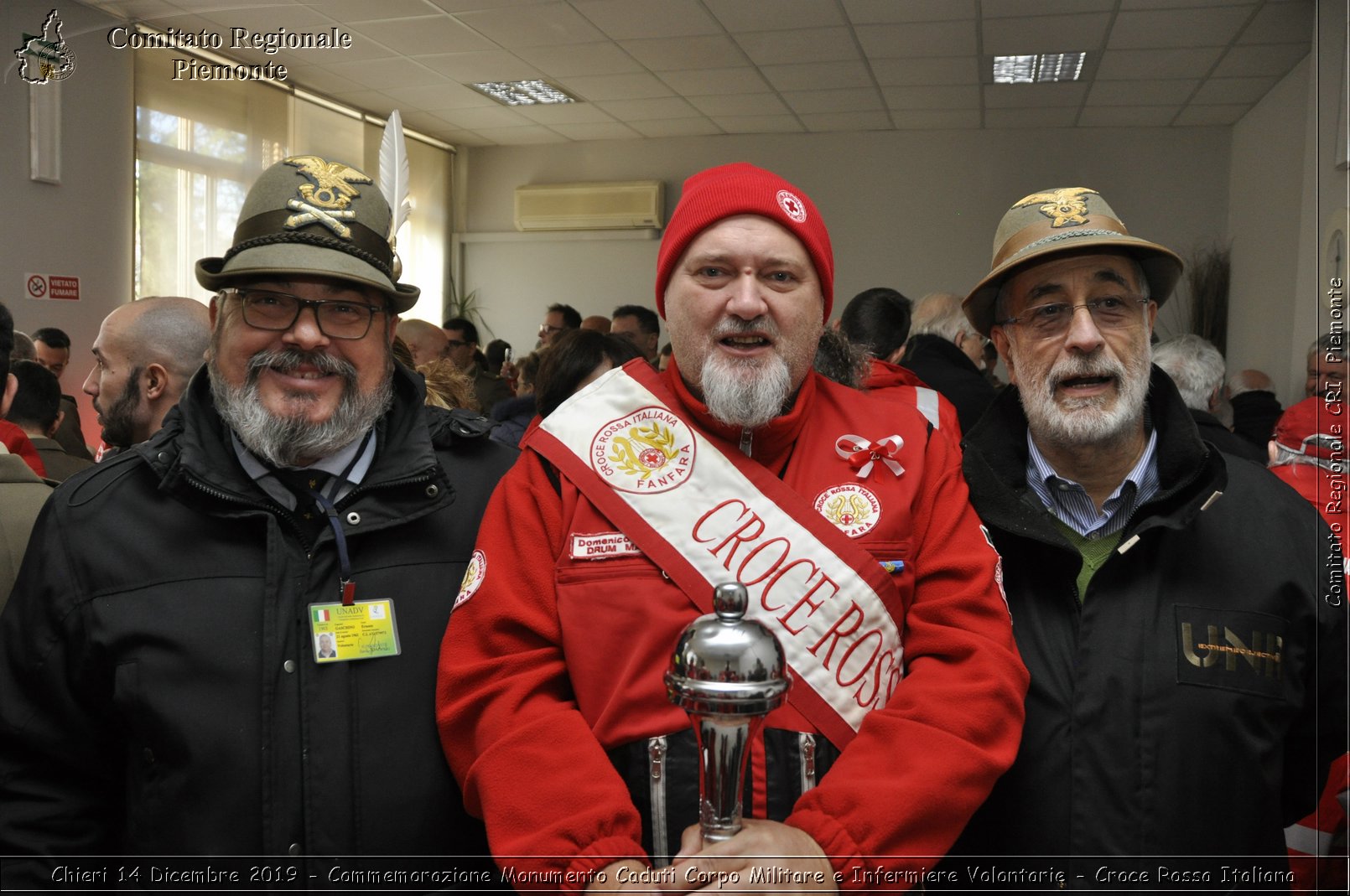 Chieri 14 Dicembre 2019 - Commemorazione Monumento Caduti Corpo Militare e Infermiere Volontarie - Croce Rossa Italiana