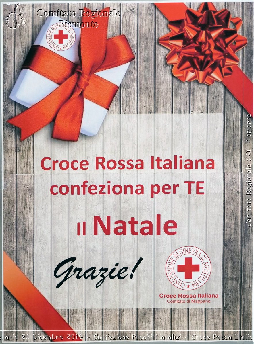 Venaria 21 Dicembre 2019 - Confezione Pacchi Natalizi - Croce Rossa Italiana