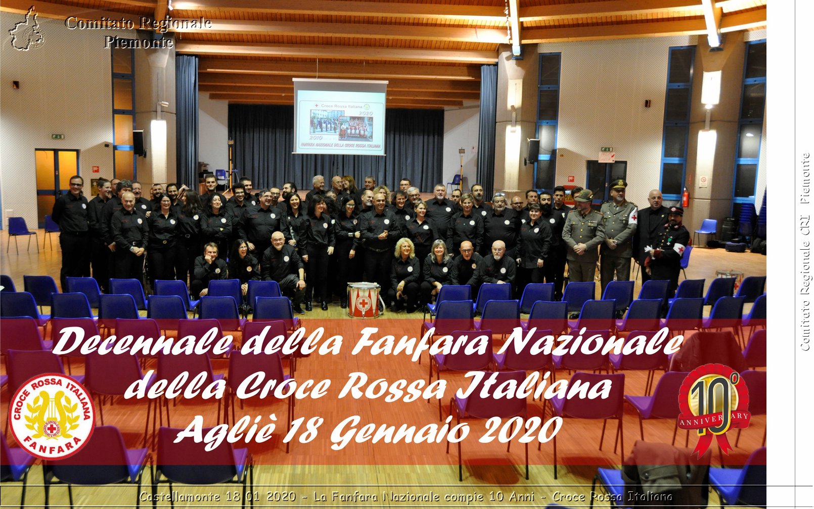 Castellamonte 18 01 2020 - La Fanfara Nazionale compie 10 Anni - Croce Rossa Italiana