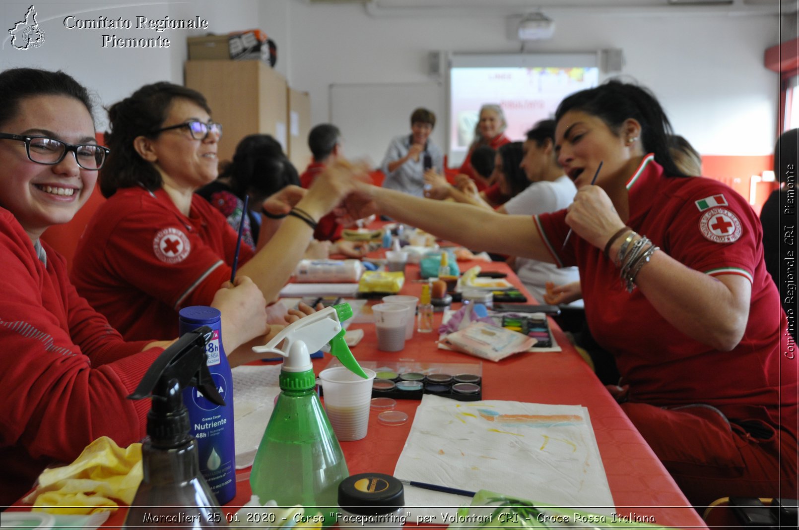 Moncalieri 25 01 2020 - Corso "Facepainting" per Volontari CRI - Croce Rossa Italiana