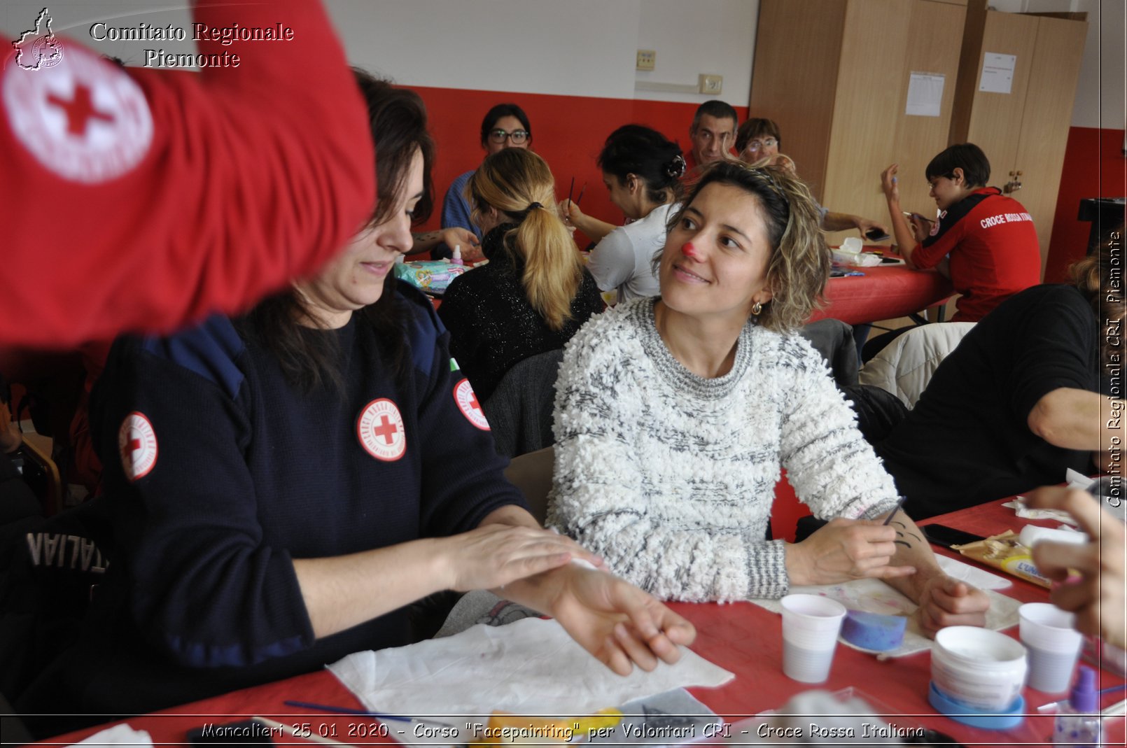 Moncalieri 25 01 2020 - Corso "Facepainting" per Volontari CRI - Croce Rossa Italiana