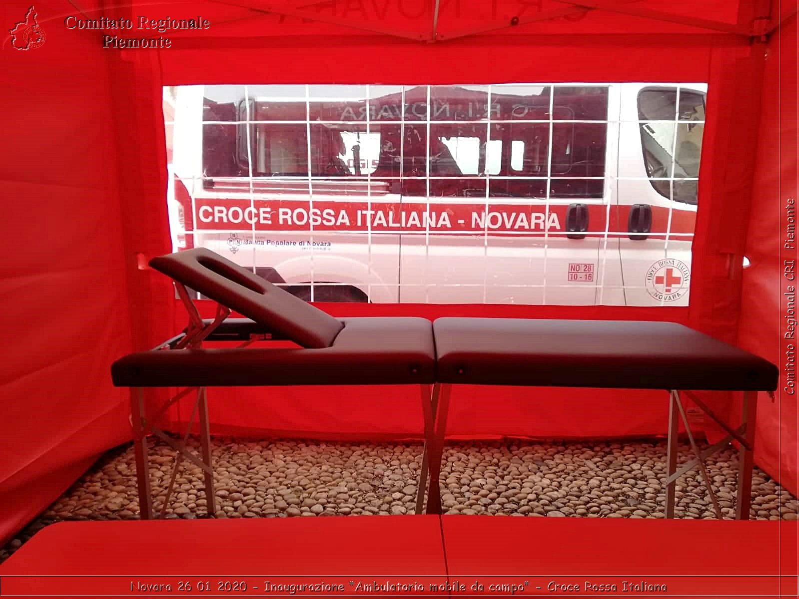 Novara 26 01 2020 - Inaugurazione "Ambulatorio mobile d campo" - Croce Rossa Italiana