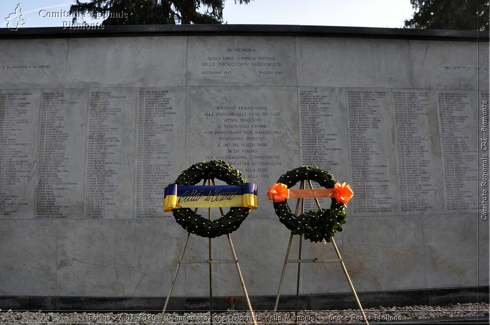 Torino 27 01 2020 - Commemorazione "Giornata della Memoria" - Croce Rossa Italiana