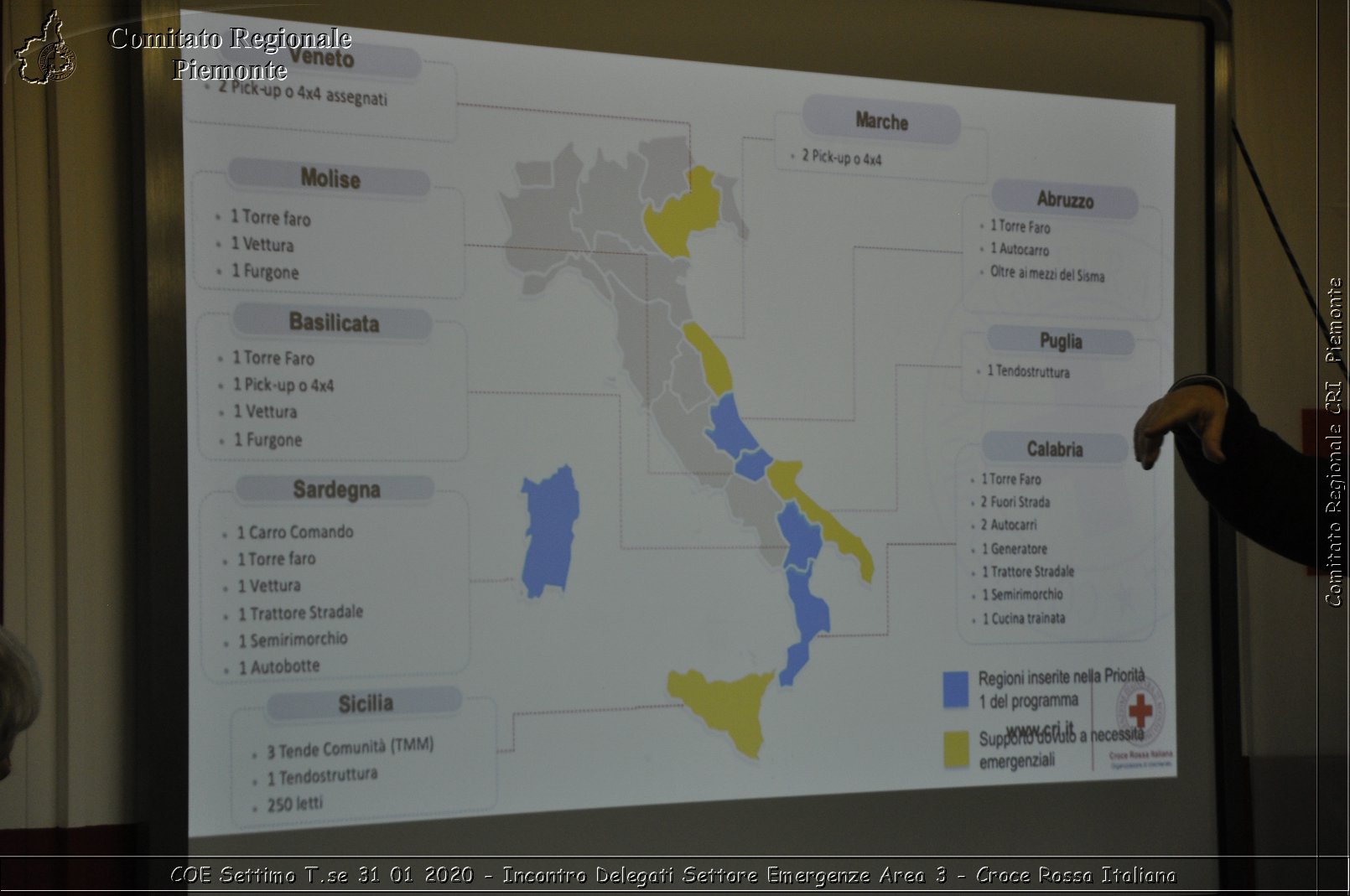 COE Settimo T.se 31 01 2020 - Incontro Delegati Settore Emergenze Area 3 - Croce Rossa Italiana