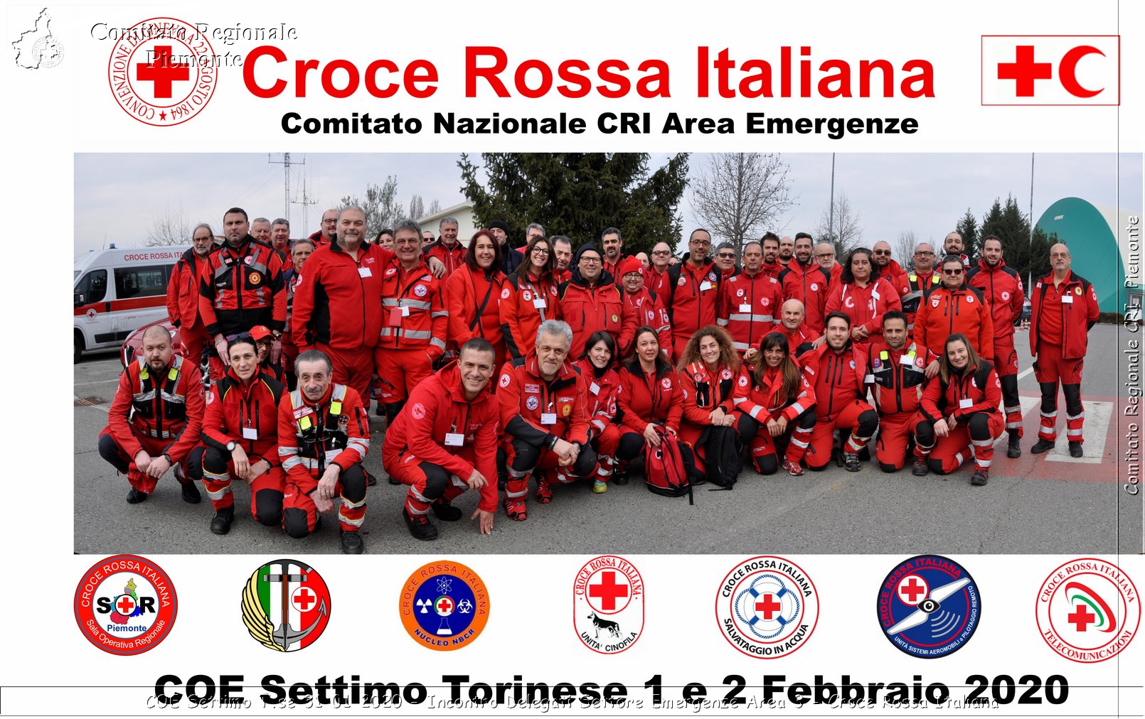 COE Settimo T.se 31 01 2020 - Incontro Delegati Settore Emergenze Area 3 - Croce Rossa Italiana