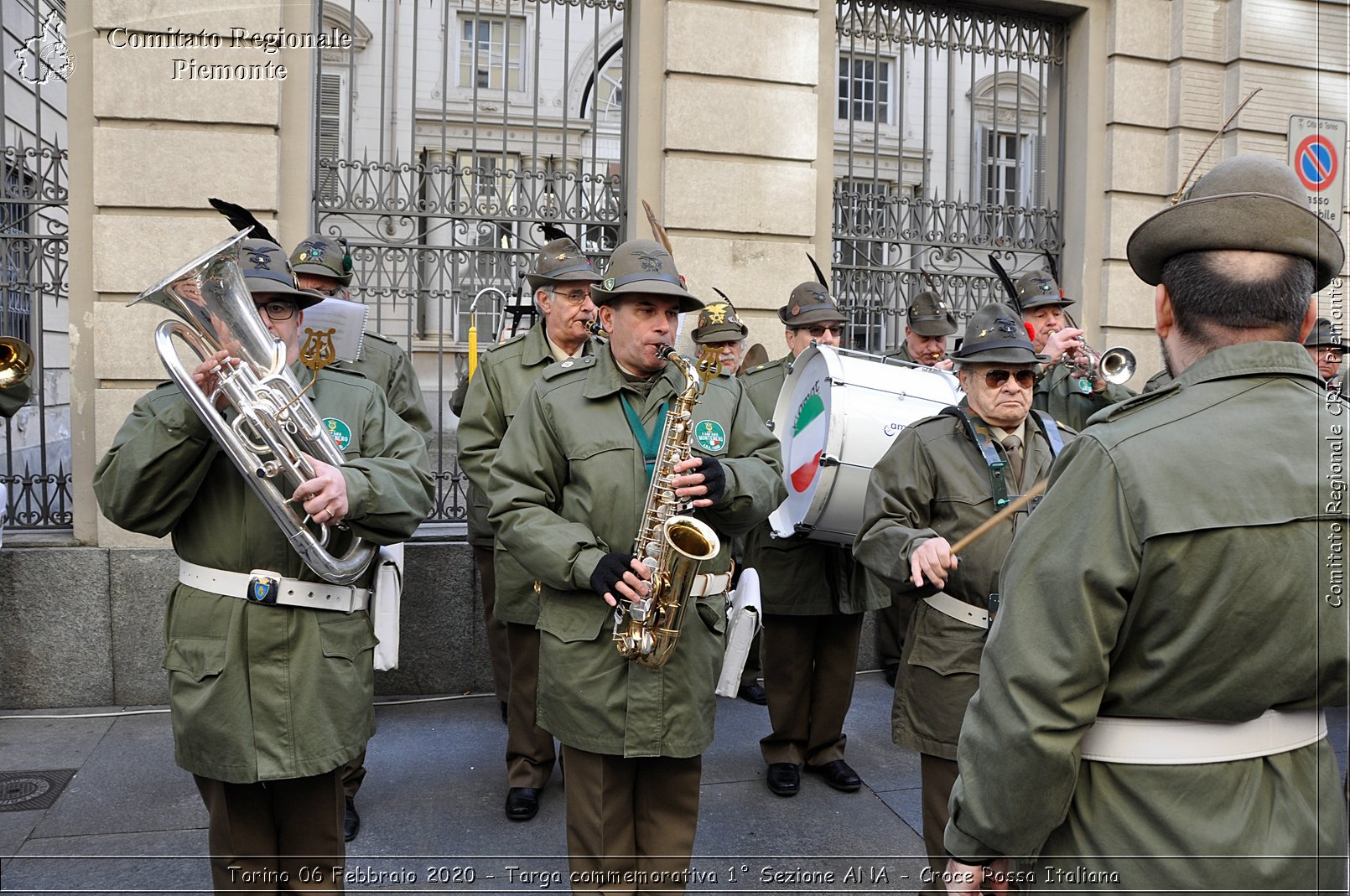 Torino 6 Febbraio 2020 - Targa commemorativa 1 Sezione ANA - Croce Rossa Italiana