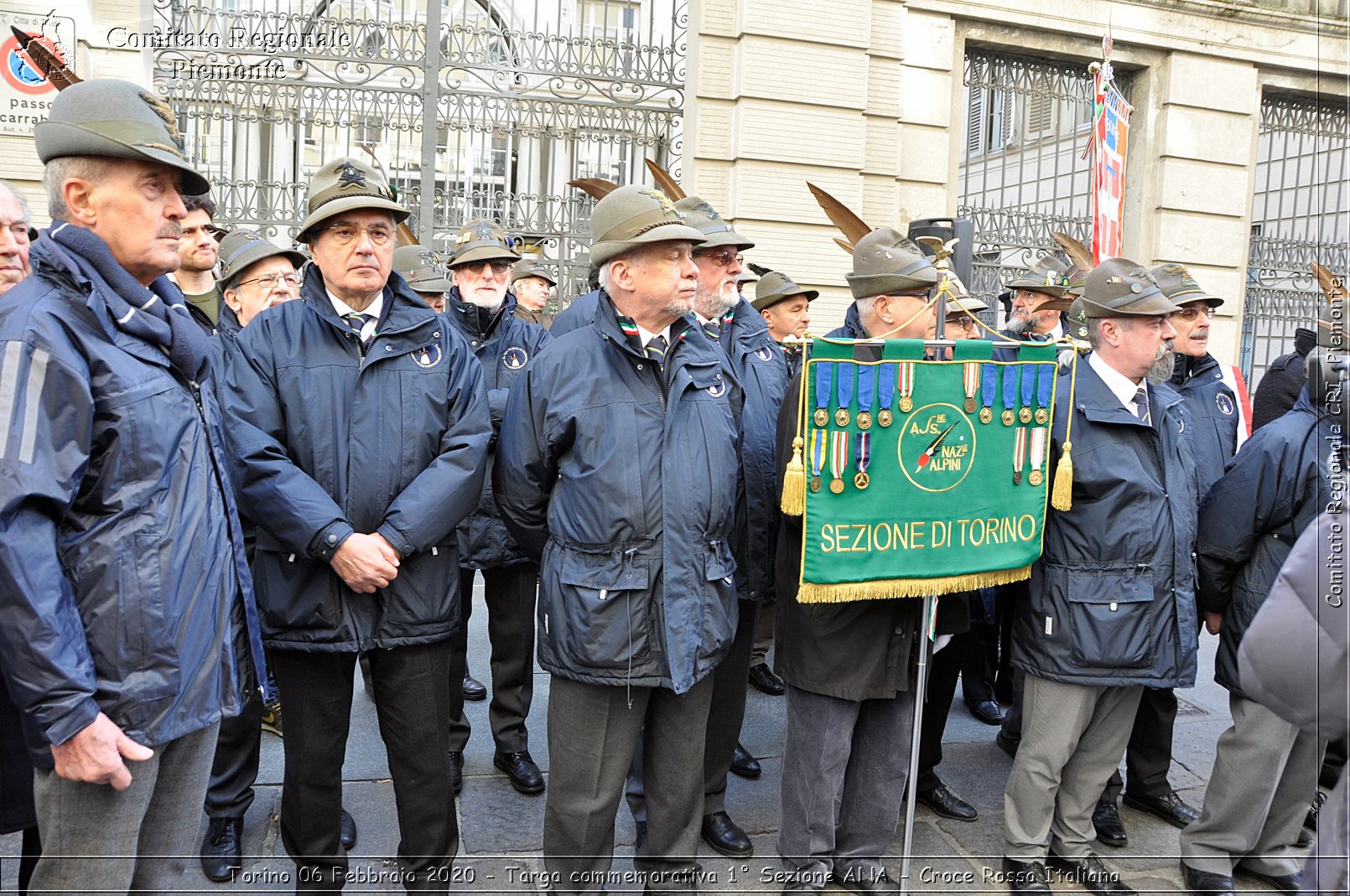 Torino 6 Febbraio 2020 - Targa commemorativa 1 Sezione ANA - Croce Rossa Italiana