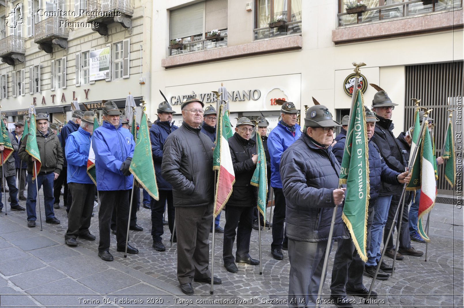 Torino 6 Febbraio 2020 - Targa commemorativa 1 Sezione ANA - Croce Rossa Italiana