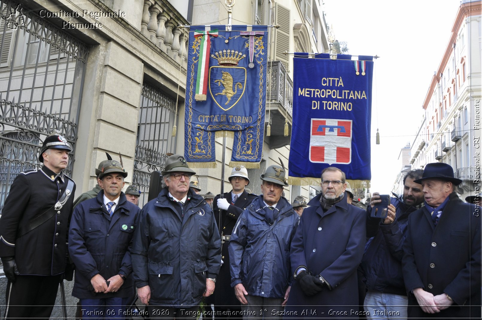 Torino 6 Febbraio 2020 - Targa commemorativa 1 Sezione ANA - Croce Rossa Italiana