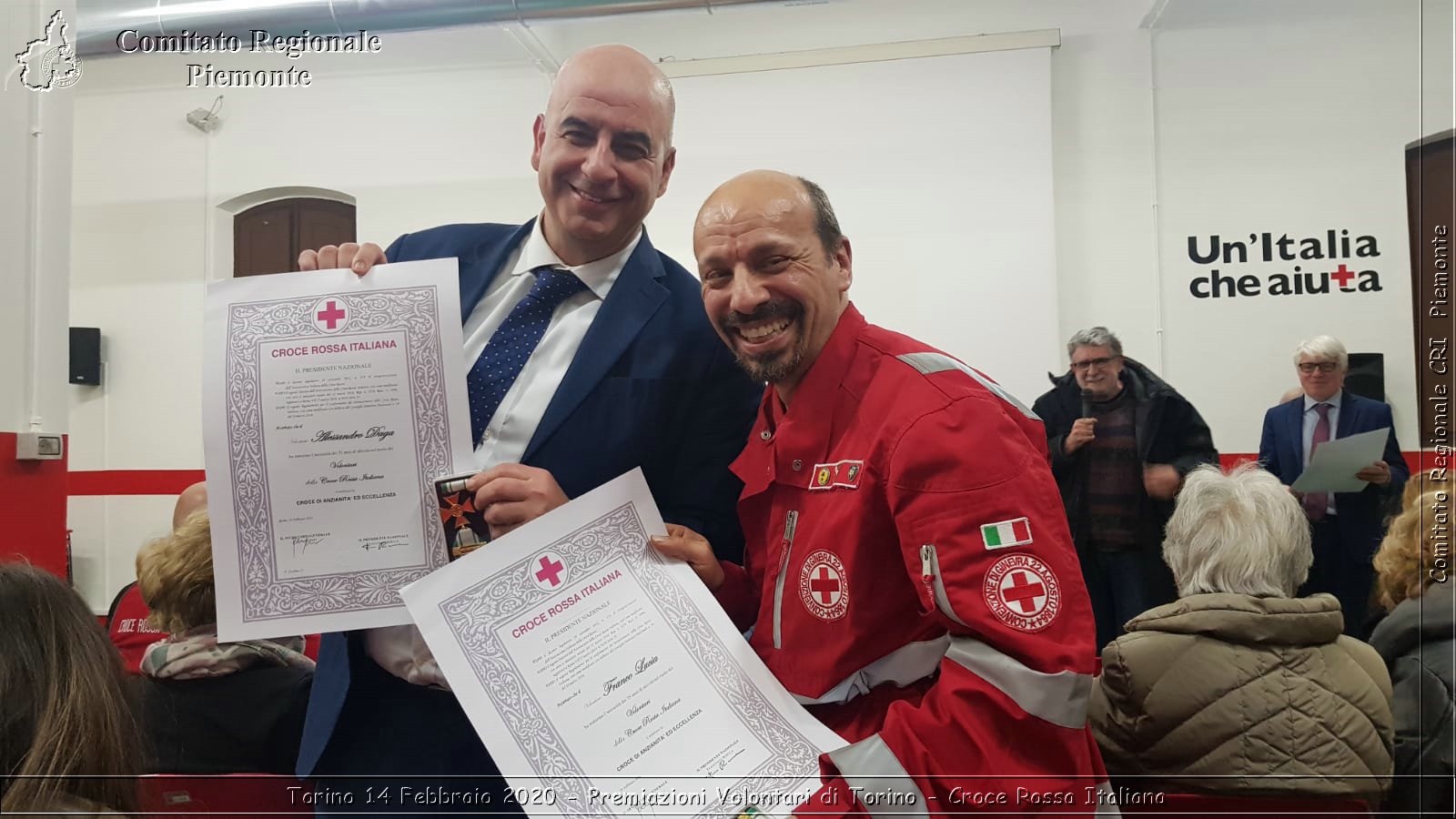 Torino 14 Febbraio 2020 - Premiazioni Volontari di Torino - Croce Rossa Italiana