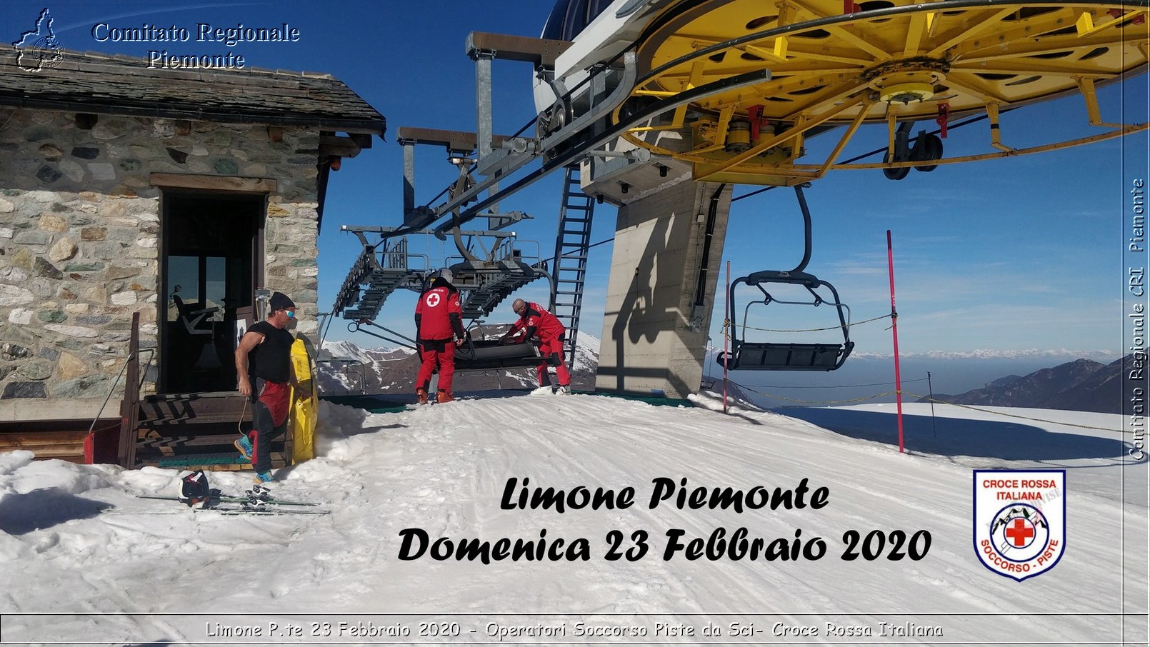 Limone P.te 23 Febbraio 2020 - Operatori Soccorso Piste da Sci - Croce Rossa Italiana