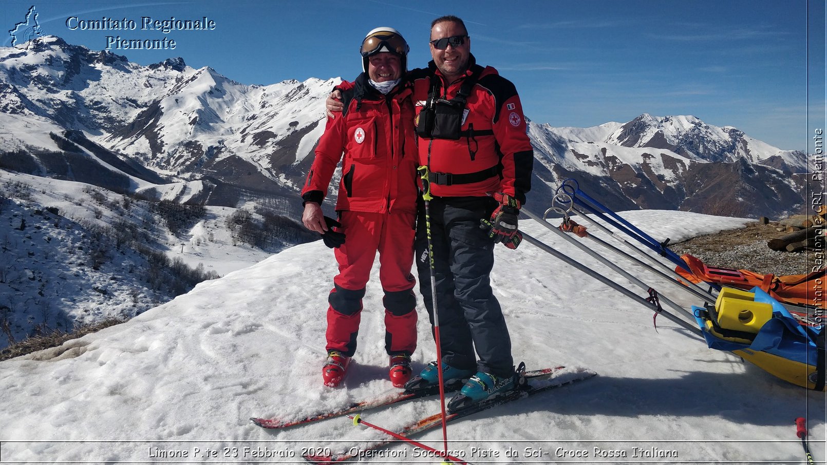 Limone P.te 23 Febbraio 2020 - Operatori Soccorso Piste da Sci - Croce Rossa Italiana