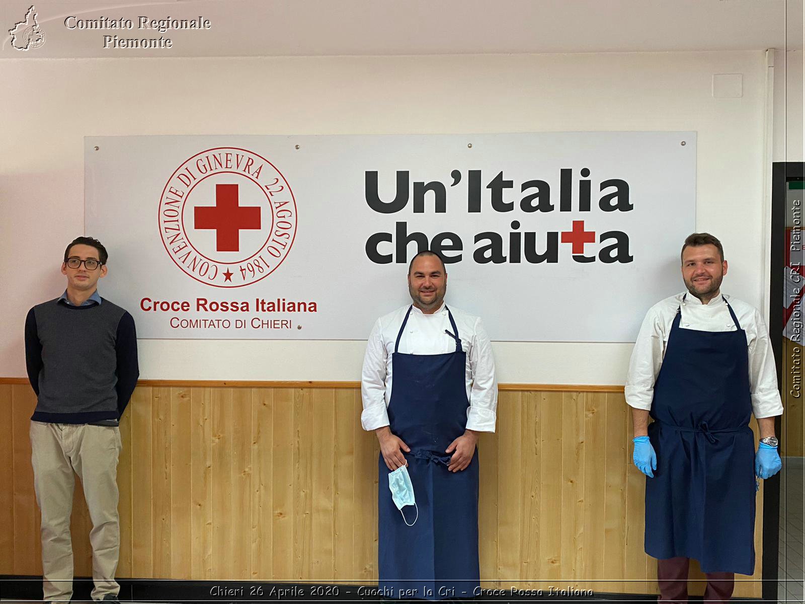 Chieri 26 Aprile 2020 - Couchi per la Cri - Croce Rossa Italiana
