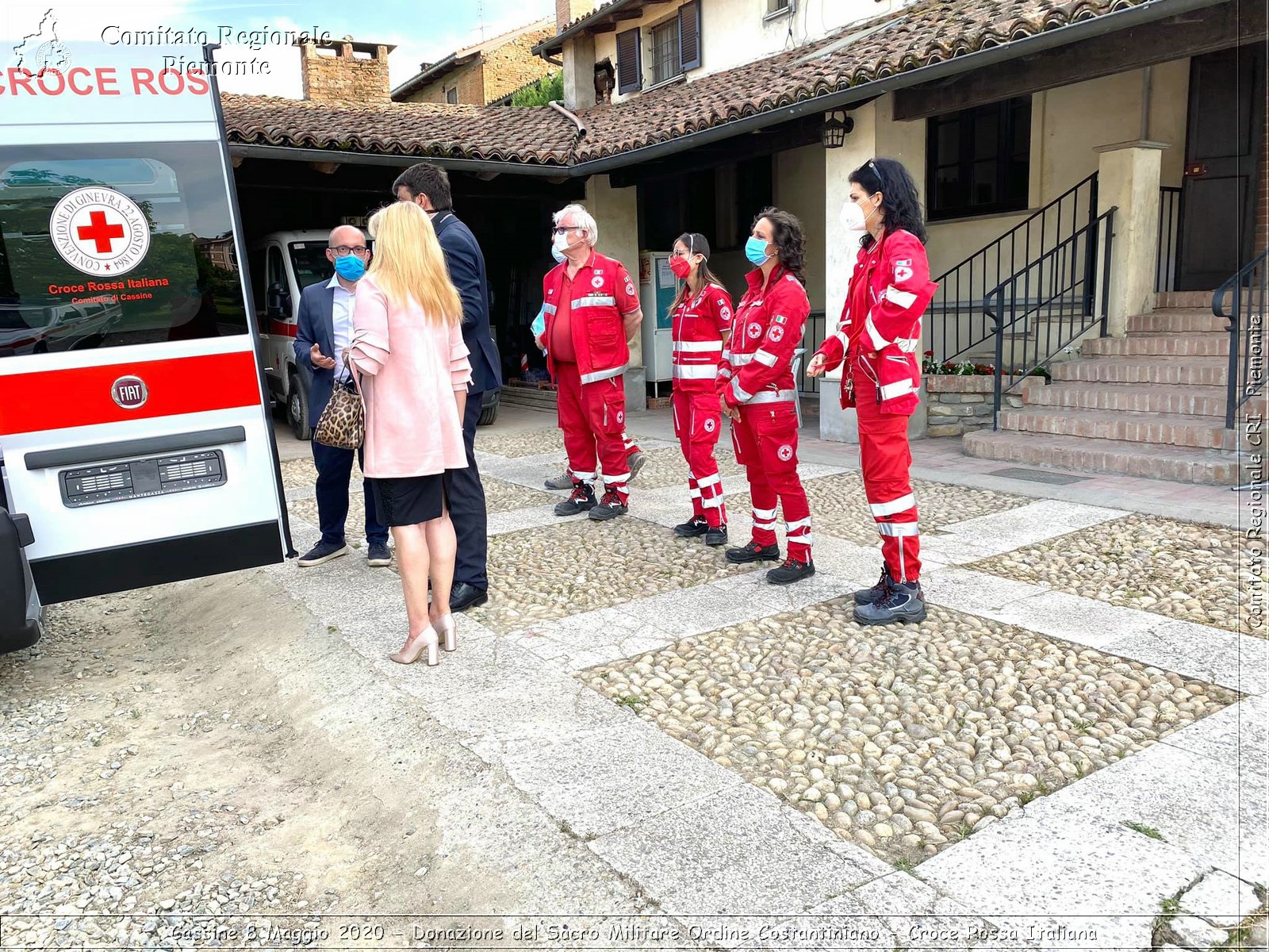 Cassine 8 Maggio 2020 - Donazione del Sacro Militare Ordine Costantiniano - Croce Rossa Italiana