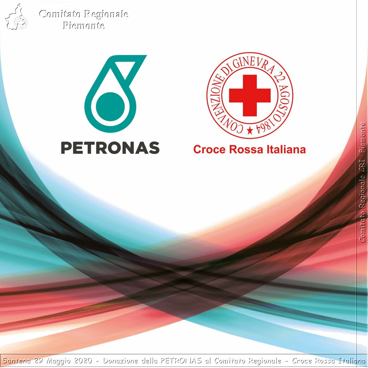 Santena 29 Maggio 2020 - Donazione della PETRONAS al Comitato Regionale - Croce Rossa Italiana