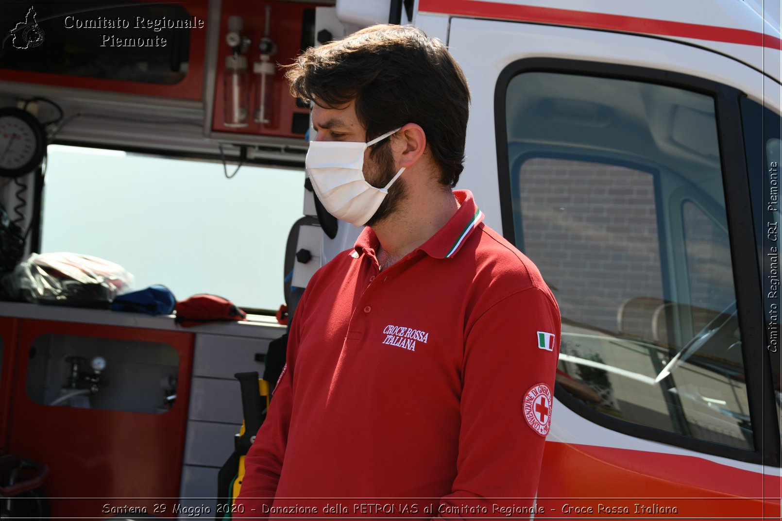 Santena 29 Maggio 2020 - Donazione della PETRONAS al Comitato Regionale - Croce Rossa Italiana