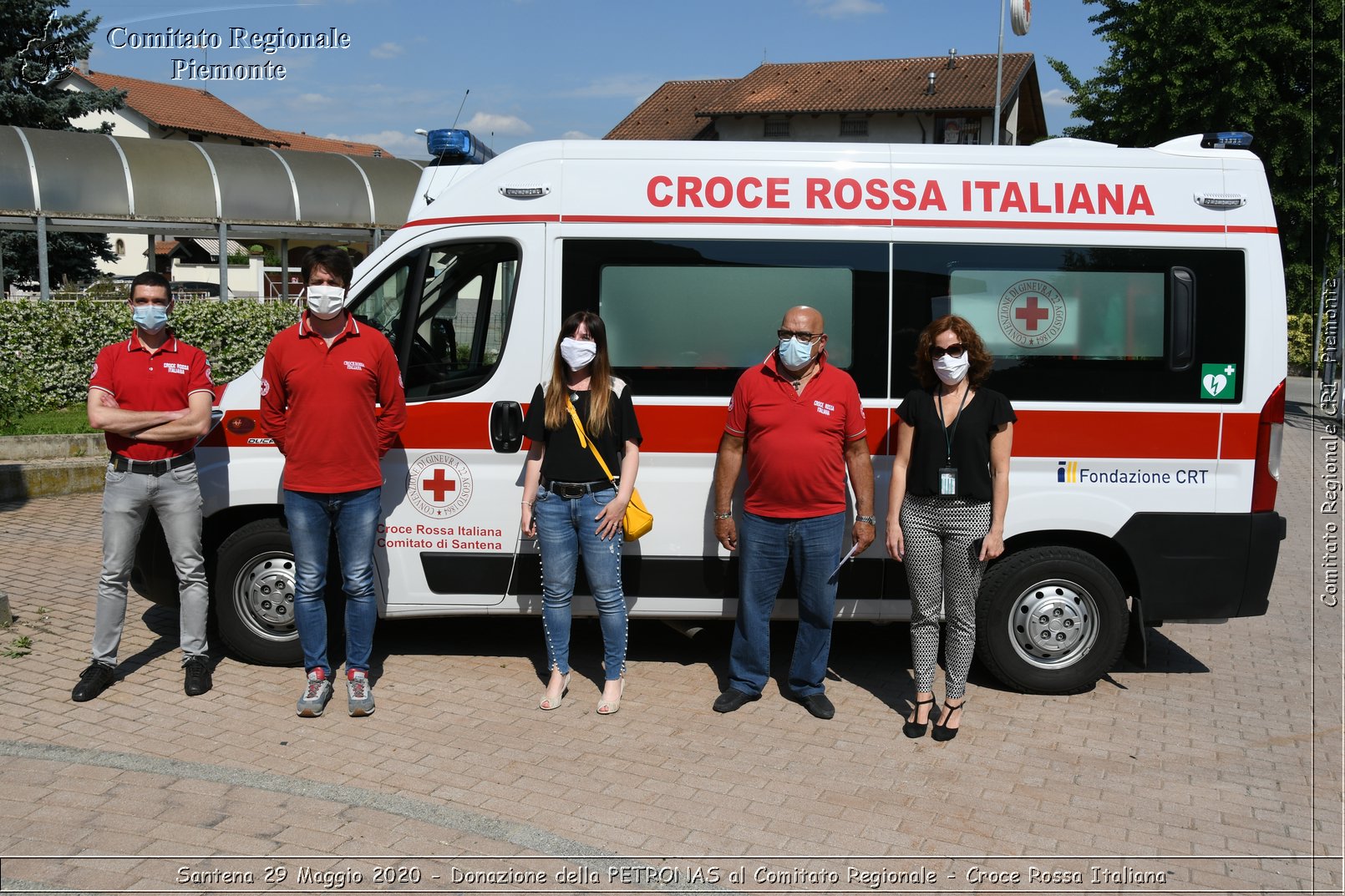 Santena 29 Maggio 2020 - Donazione della PETRONAS al Comitato Regionale - Croce Rossa Italiana