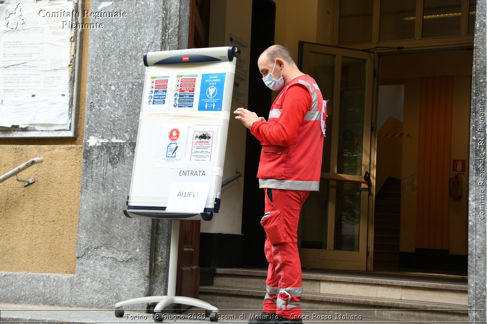 Torino 18 Giugno 2020 - Esami di Maturit - Croce Rossa Italiana