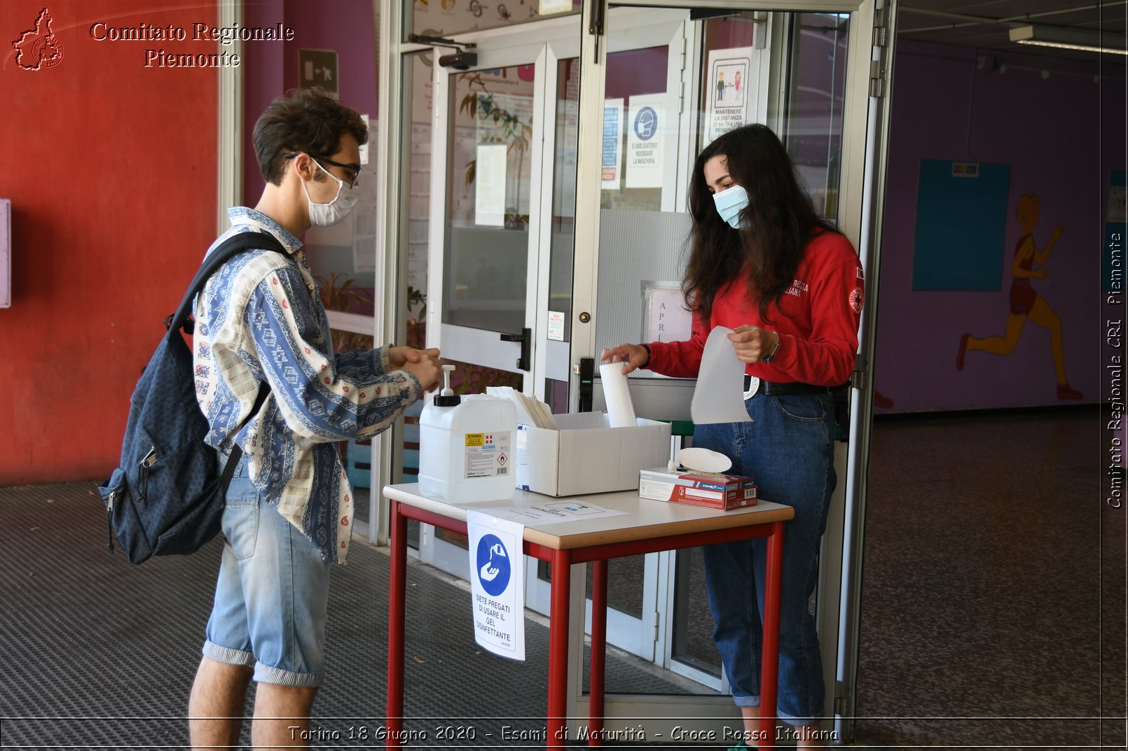 Torino 18 Giugno 2020 - Esami di Maturit - Croce Rossa Italiana