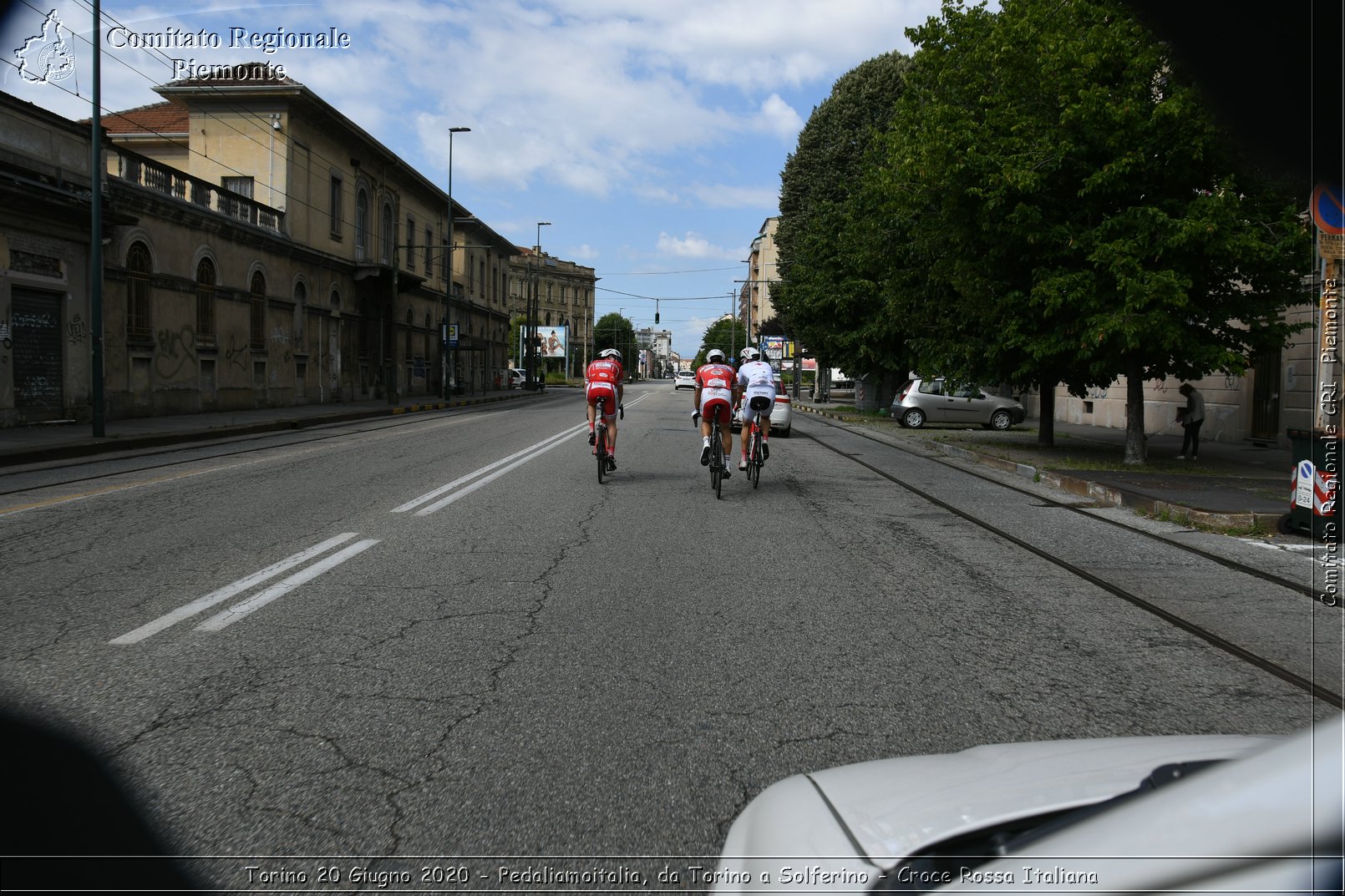 Torino 20 Giugno 2020 - Pedaliamoitalia, da Torino a Solferino - Croce Rossa Italiana