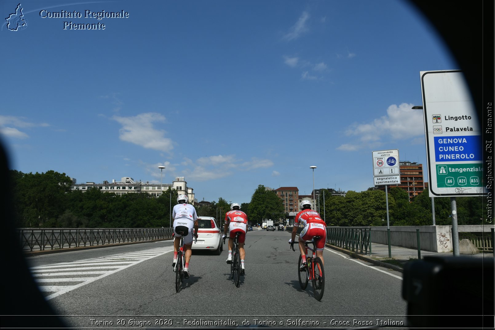 Torino 20 Giugno 2020 - Pedaliamoitalia, da Torino a Solferino - Croce Rossa Italiana