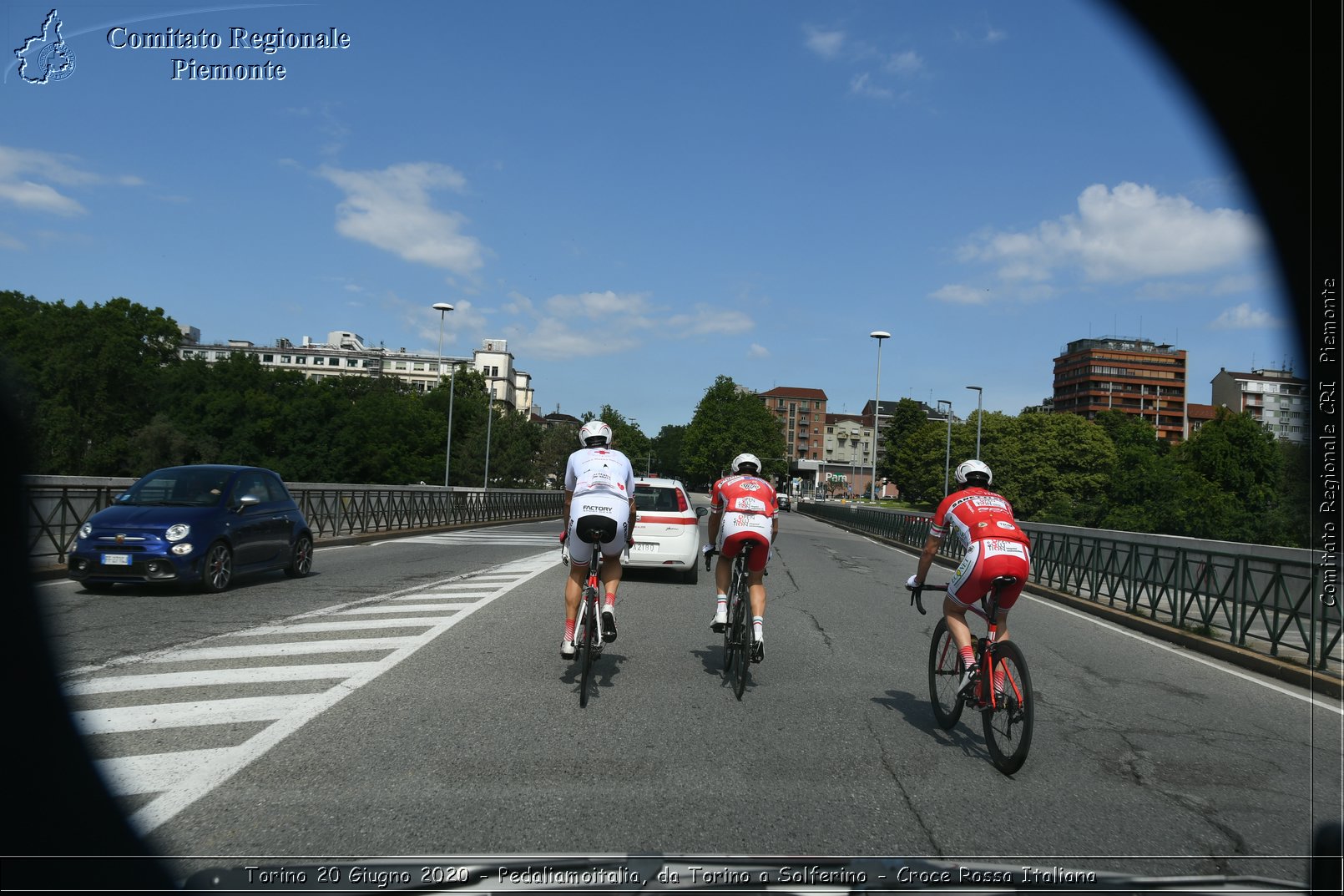 Torino 20 Giugno 2020 - Pedaliamoitalia, da Torino a Solferino - Croce Rossa Italiana