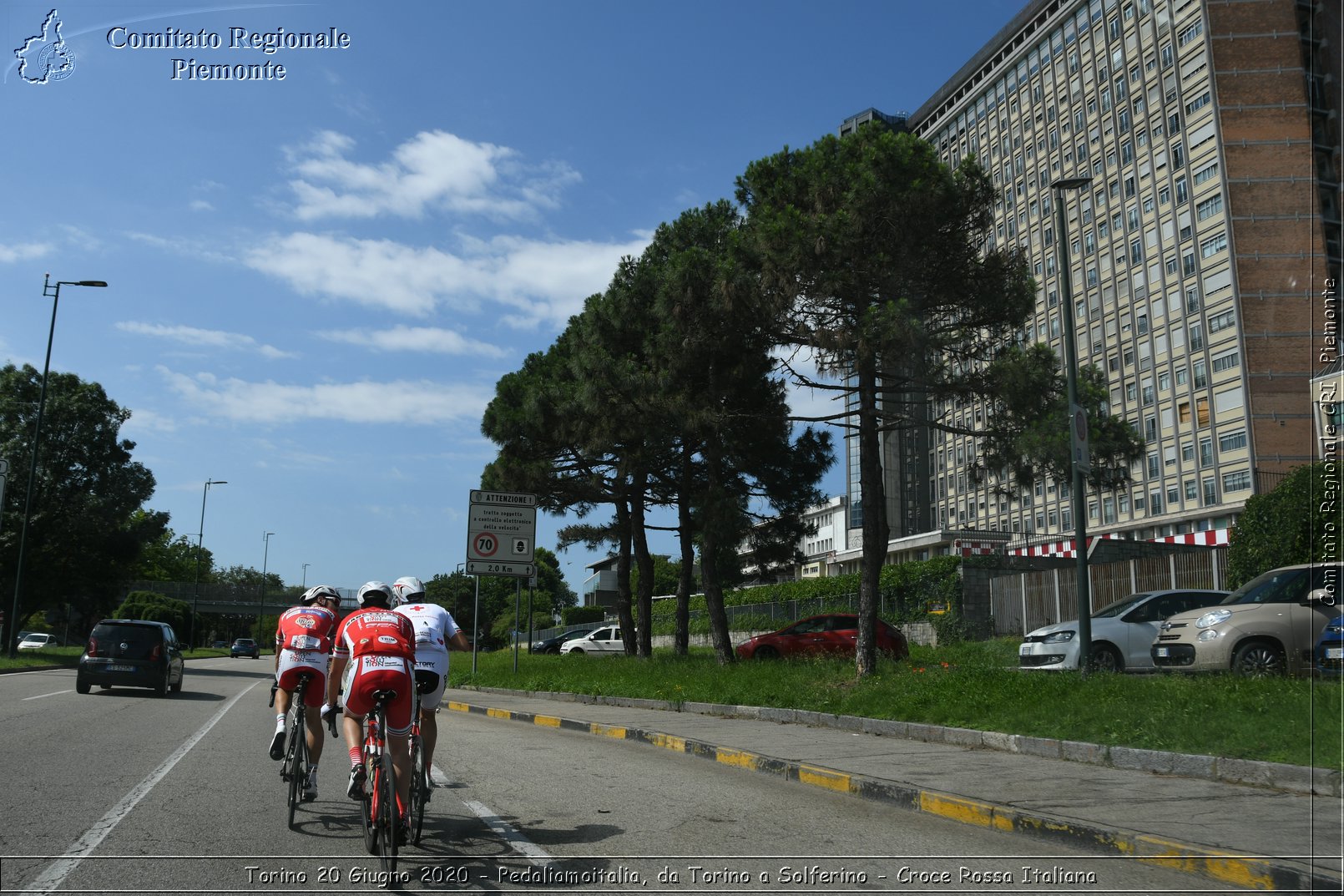 Torino 20 Giugno 2020 - Pedaliamoitalia, da Torino a Solferino - Croce Rossa Italiana