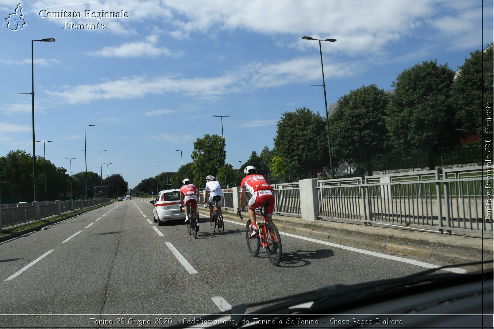 Torino 20 Giugno 2020 - Pedaliamoitalia, da Torino a Solferino - Croce Rossa Italiana