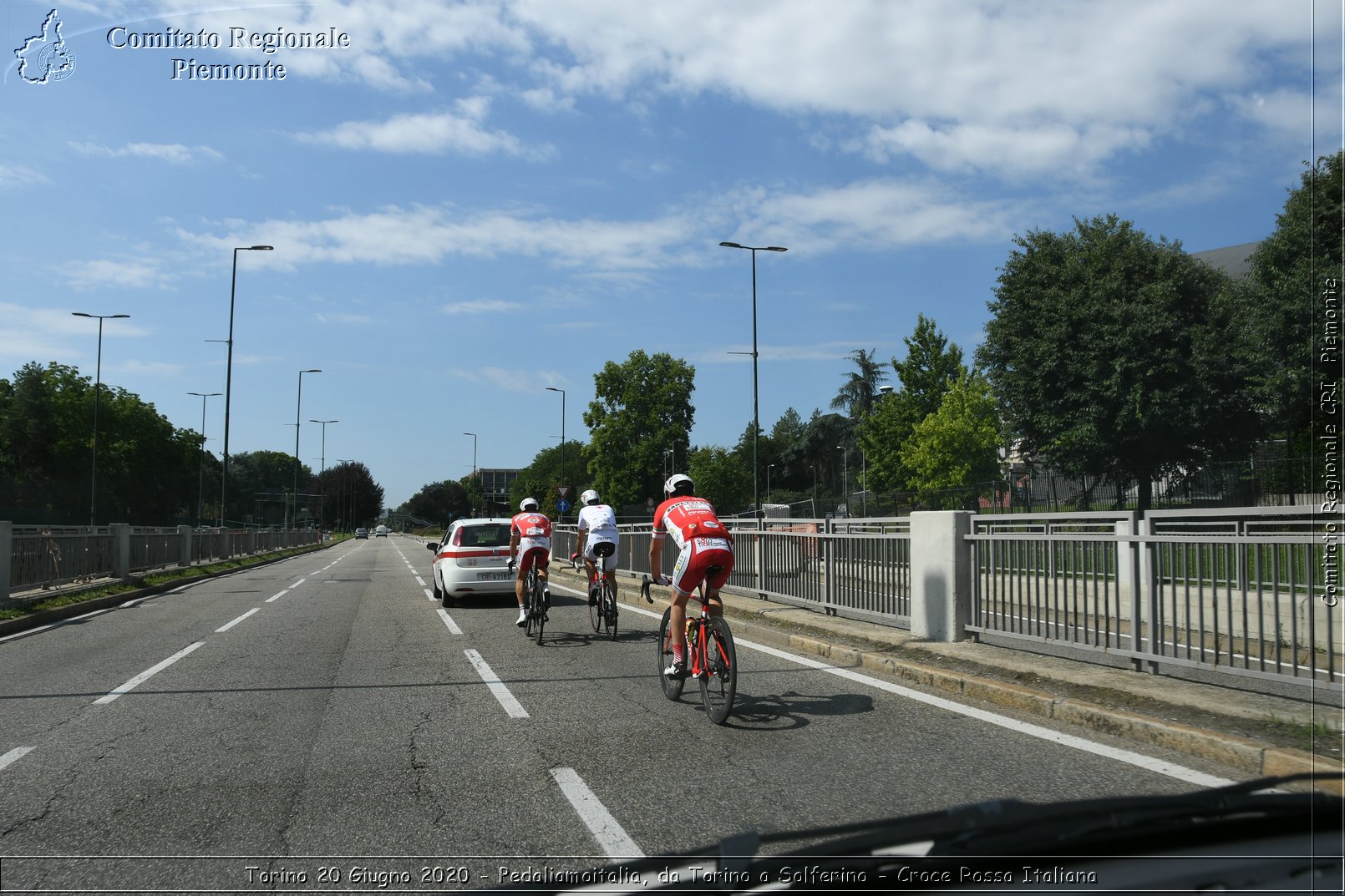 Torino 20 Giugno 2020 - Pedaliamoitalia, da Torino a Solferino - Croce Rossa Italiana