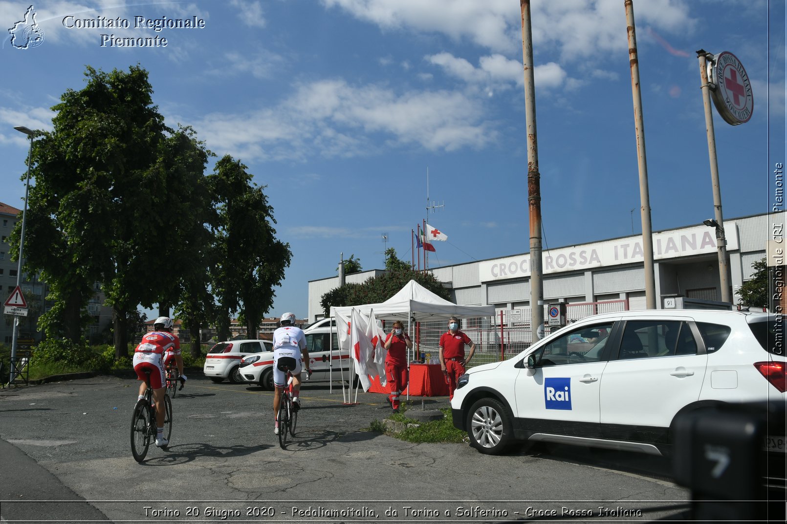 Torino 20 Giugno 2020 - Pedaliamoitalia, da Torino a Solferino - Croce Rossa Italiana