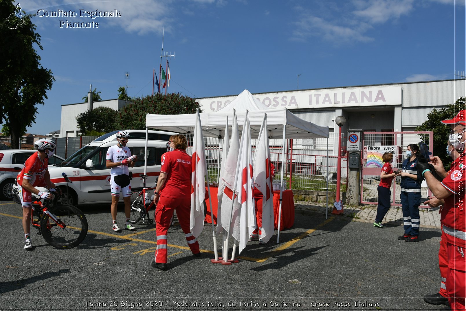 Torino 20 Giugno 2020 - Pedaliamoitalia, da Torino a Solferino - Croce Rossa Italiana