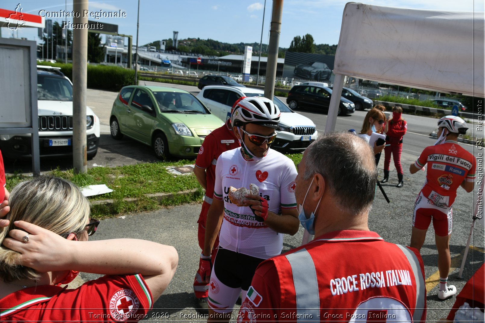 Torino 20 Giugno 2020 - Pedaliamoitalia, da Torino a Solferino - Croce Rossa Italiana