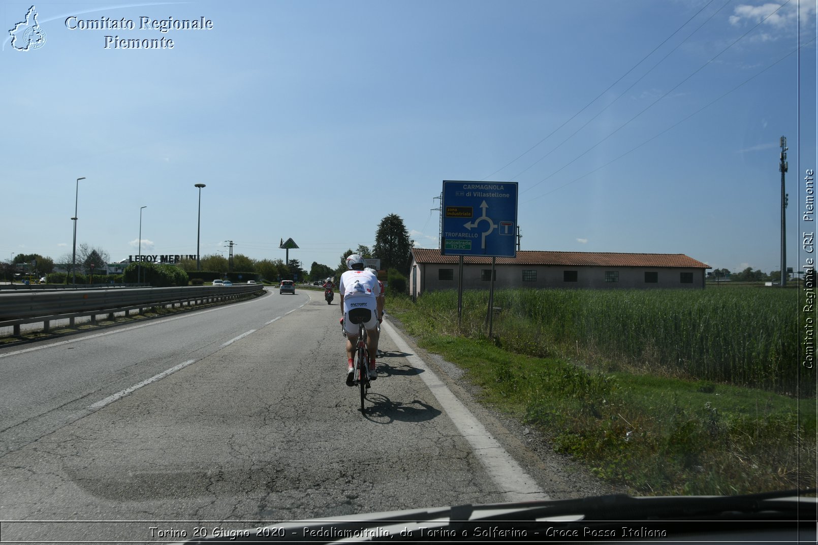 Torino 20 Giugno 2020 - Pedaliamoitalia, da Torino a Solferino - Croce Rossa Italiana