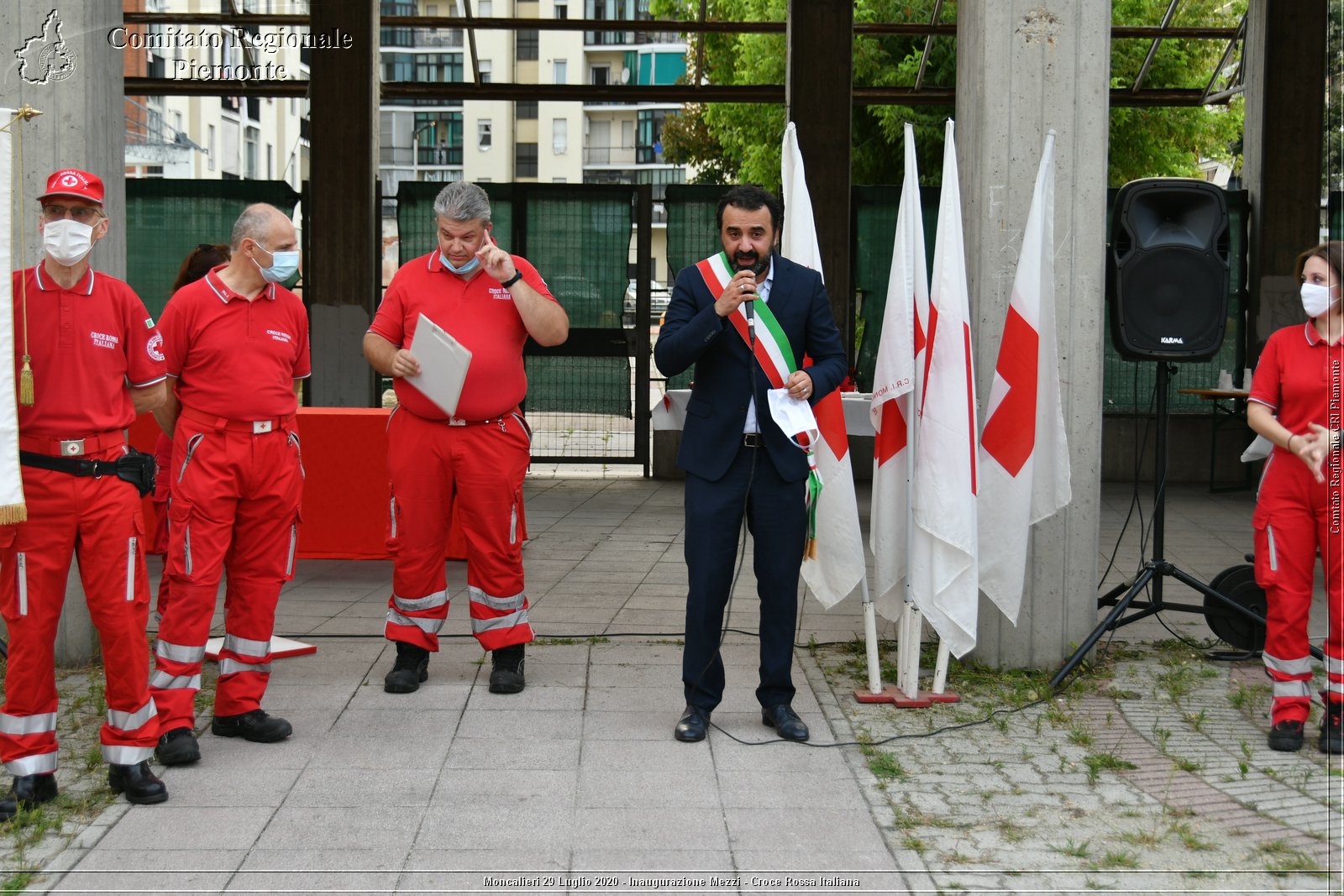 Moncalieri 29 Luglio 2020 - Inaugurazione Mezzi - Croce Rossa Italiana - Comitato Regionale del Piemonte