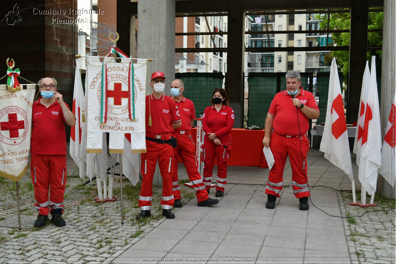 Moncalieri 29 Luglio 2020 - Inaugurazione Mezzi - Croce Rossa Italiana - Comitato Regionale del Piemonte