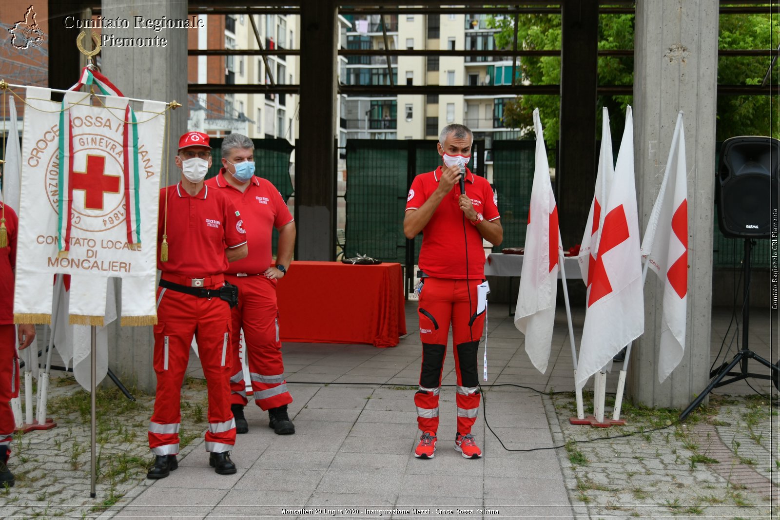 Moncalieri 29 Luglio 2020 - Inaugurazione Mezzi - Croce Rossa Italiana - Comitato Regionale del Piemonte