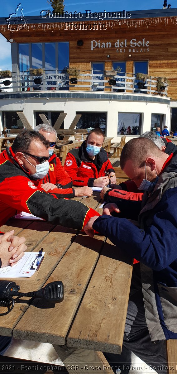 Bardonecchia 21 Marzo 2021 - Esami aspiranti OSP - Croce Rossa Italiana - Comitato Regionale del Piemonte