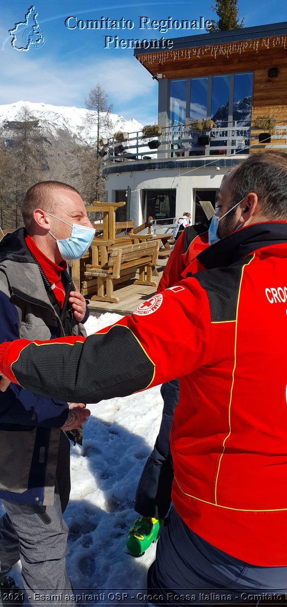 Bardonecchia 21 Marzo 2021 - Esami aspiranti OSP - Croce Rossa Italiana - Comitato Regionale del Piemonte