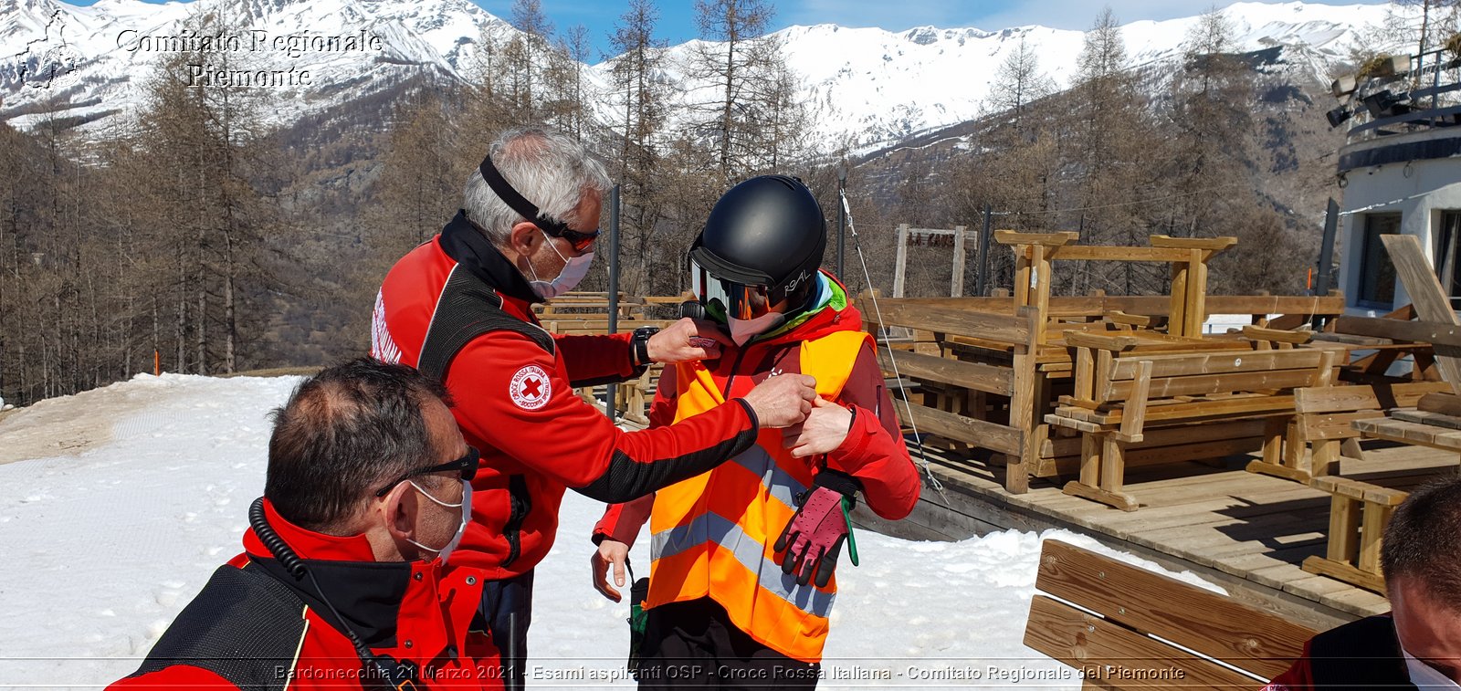 Bardonecchia 21 Marzo 2021 - Esami aspiranti OSP - Croce Rossa Italiana - Comitato Regionale del Piemonte