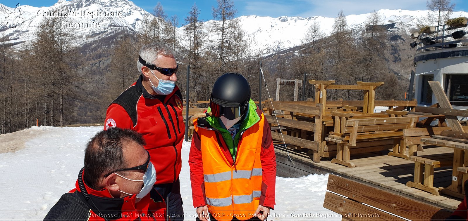 Bardonecchia 21 Marzo 2021 - Esami aspiranti OSP - Croce Rossa Italiana - Comitato Regionale del Piemonte