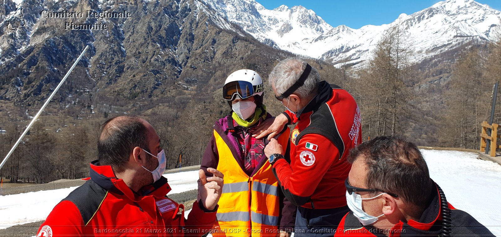 Bardonecchia 21 Marzo 2021 - Esami aspiranti OSP - Croce Rossa Italiana - Comitato Regionale del Piemonte