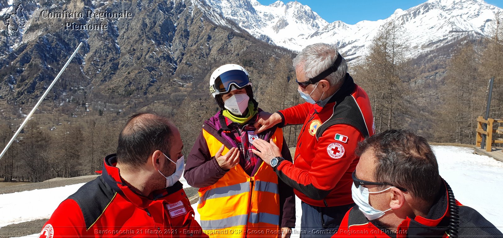 Bardonecchia 21 Marzo 2021 - Esami aspiranti OSP - Croce Rossa Italiana - Comitato Regionale del Piemonte