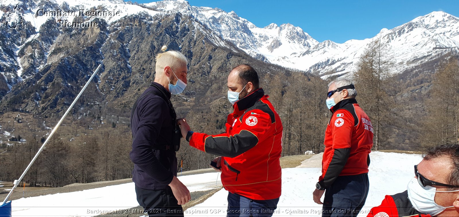 Bardonecchia 21 Marzo 2021 - Esami aspiranti OSP - Croce Rossa Italiana - Comitato Regionale del Piemonte