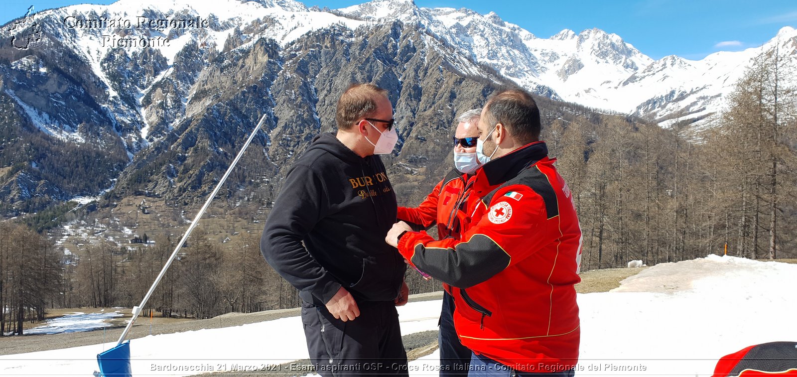 Bardonecchia 21 Marzo 2021 - Esami aspiranti OSP - Croce Rossa Italiana - Comitato Regionale del Piemonte