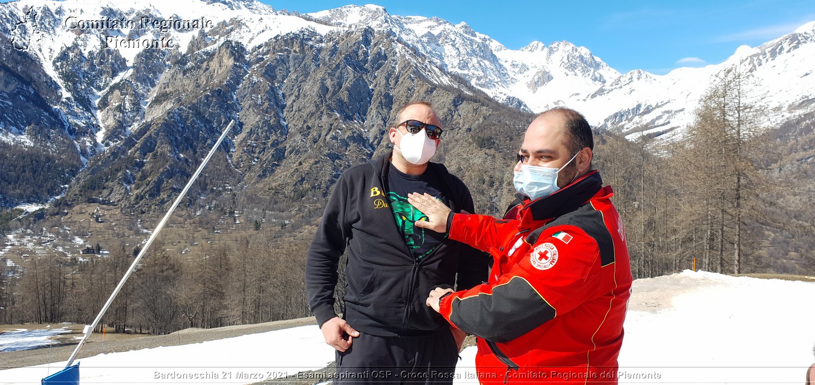 Bardonecchia 21 Marzo 2021 - Esami aspiranti OSP - Croce Rossa Italiana - Comitato Regionale del Piemonte