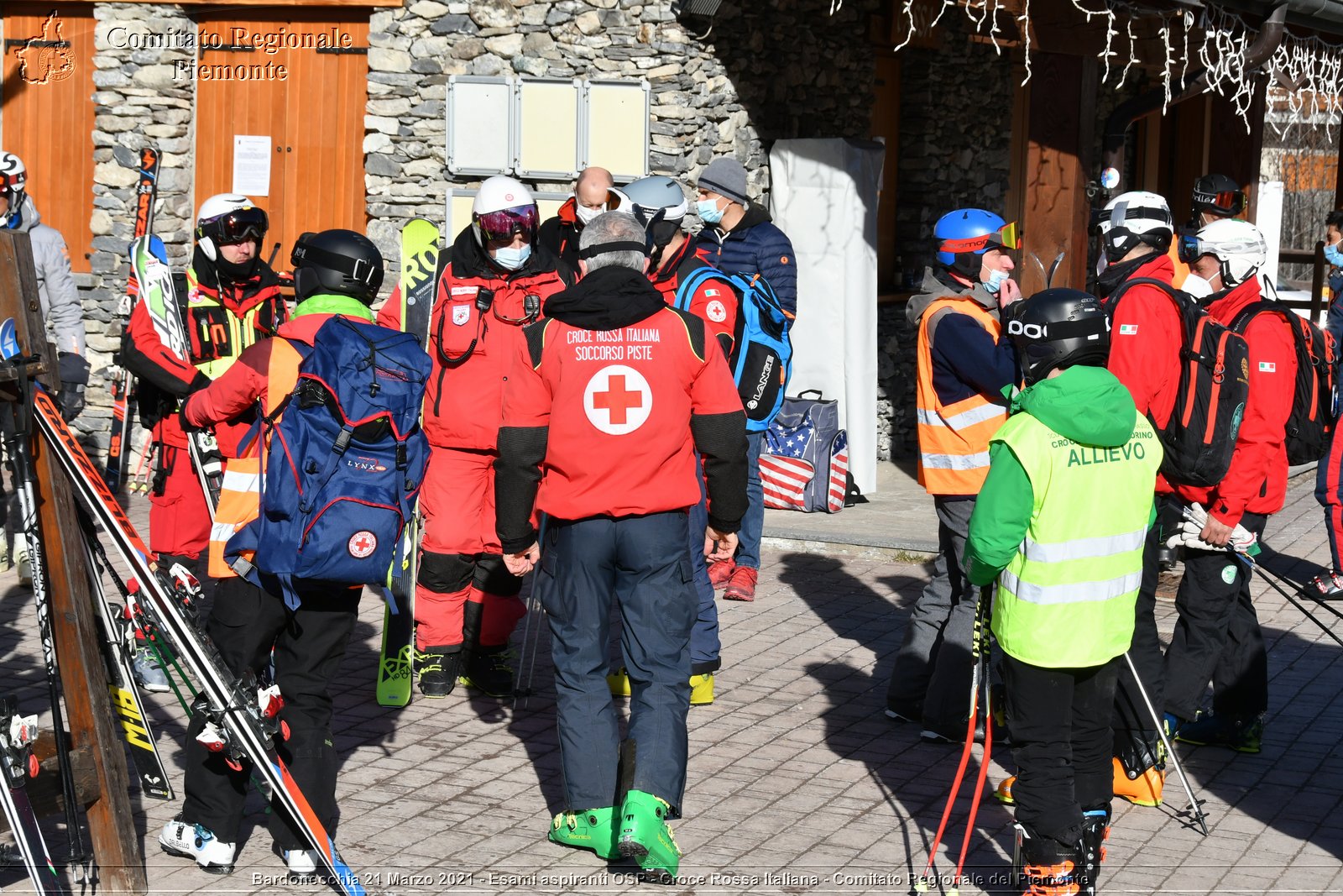 Bardonecchia 21 Marzo 2021 - Esami aspiranti OSP - Croce Rossa Italiana - Comitato Regionale del Piemonte