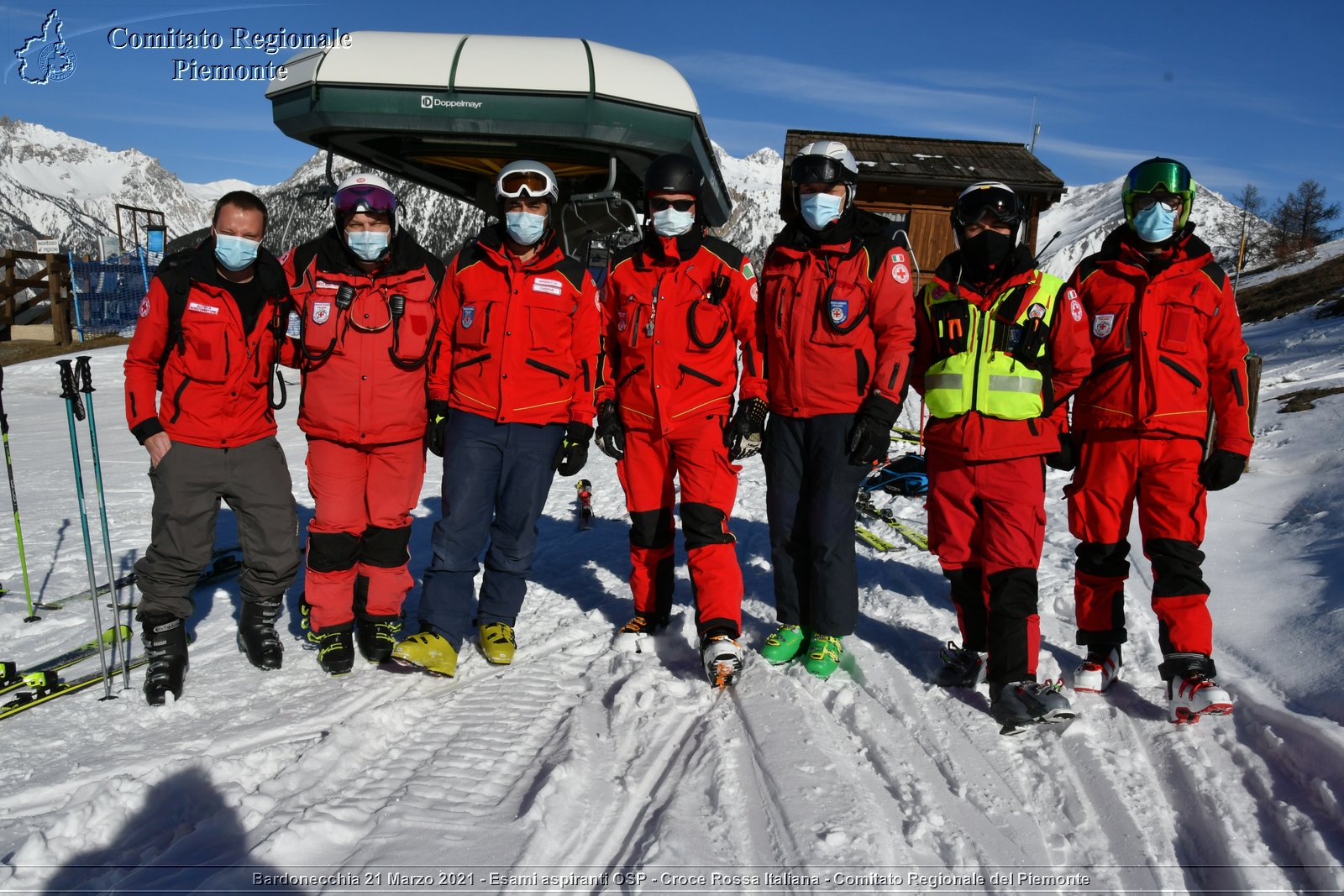 Bardonecchia 21 Marzo 2021 - Esami aspiranti OSP - Croce Rossa Italiana - Comitato Regionale del Piemonte