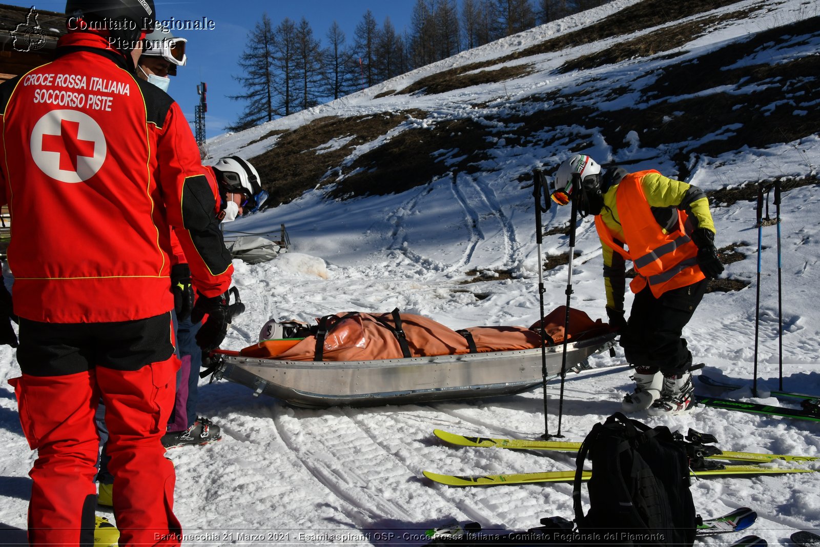 Bardonecchia 21 Marzo 2021 - Esami aspiranti OSP - Croce Rossa Italiana - Comitato Regionale del Piemonte